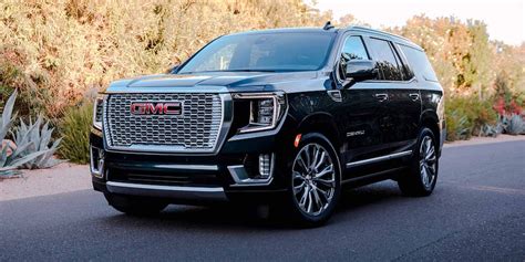 Before we get into the fully loaded model, the GMC Yukon price structure follows two paths with the regular model and the XL trim across the five trims. This big GMC SUV brings you the following prices for each trim and length: SLE – Regular $54,000, XL $56,700. SLT – Regular $60,700, XL $63,400. AT4 – Regular $68,500, XL $71,200.. 