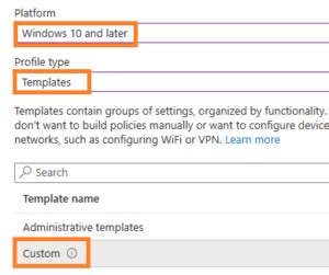 Configuration profile not applicable.  I am trying to deploy an Always on VPN for our VPN users...