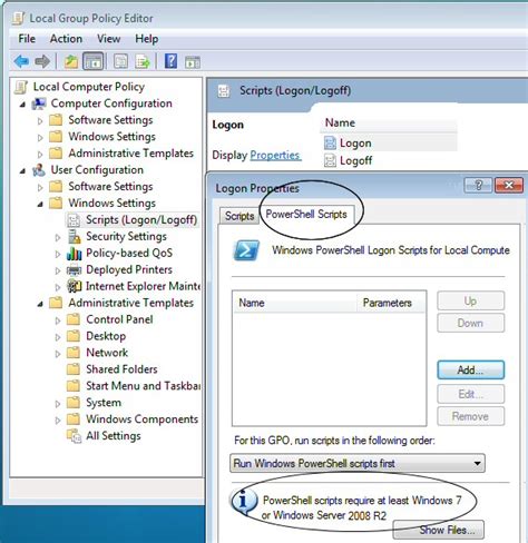 Configure Group Policy PowerShell Login Scripts With Windows