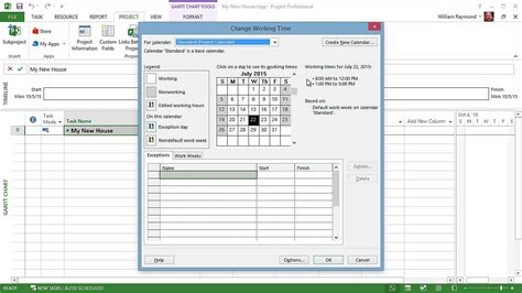 Configure a Project Calendar Microsoft Project Fundamentals