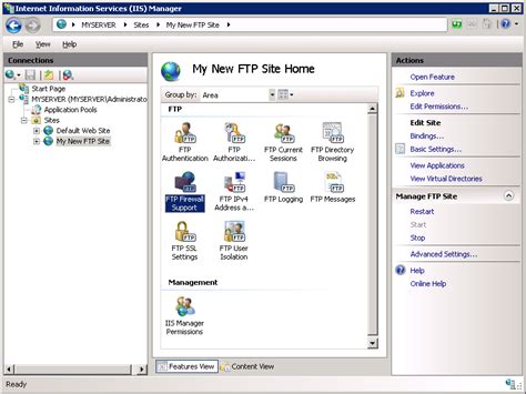 Configure an IIS FTP site - Rackspace Technology