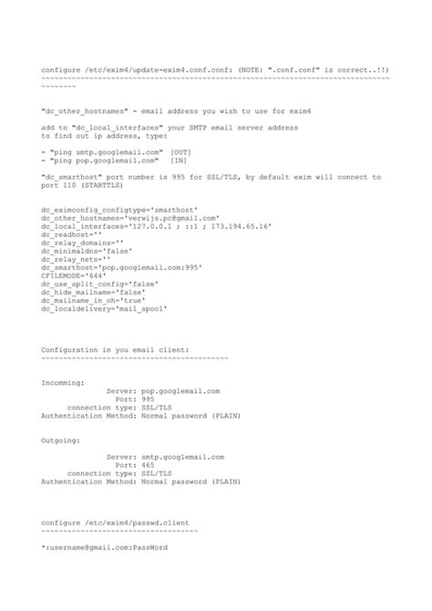 Configure exim4 to use gmail.  The Debian package of Exim provides a number...