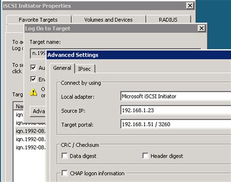 Configure iSCSI ports - NetApp