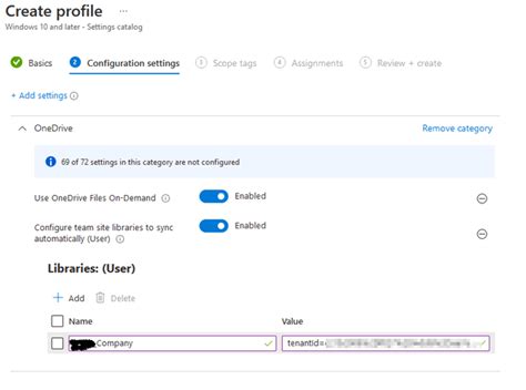 Configure team site libraries to sync automatically intune not working.  May ...