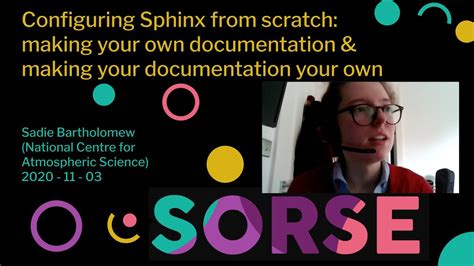 Configuring Sphinx from scratch: making your own ... - YouTube