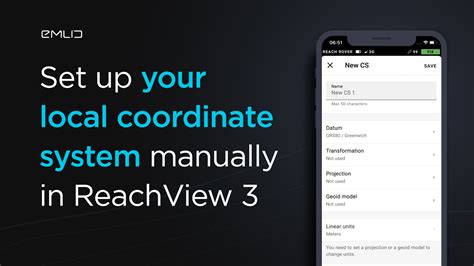 Configuring a Coordinate System in ReachView 3 - YouTube