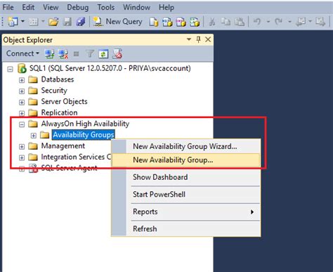 Configuring a SQL Server AlwaysOn High Availability Group