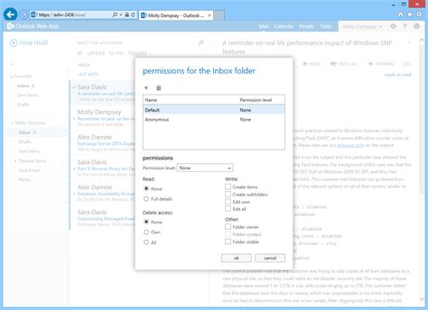 Configuring delegate access in Outlook Web App Microsoft 365 Blog
