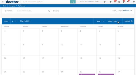 Configuring the My Calendar Feature Docebo Help & Support
