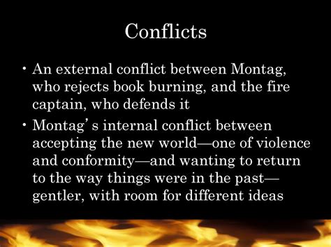 Conflict in Fahrenheit 451 by Ray Bradbury Resolution & Quotes ...