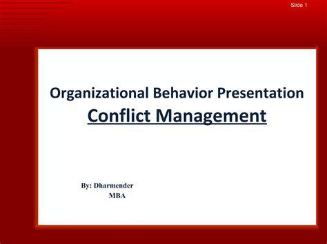 Conflict management presentation pdf.  Conflict Management.  Bayer & B.  This docum...