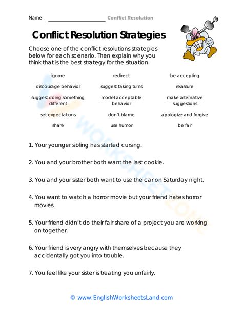 Conflict resolution group activities middle school.  Role-playing: Have students act out...