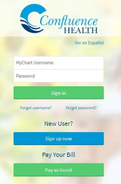 Log in to MyChart 1. In your web browser, enter https://mychart.confluencehealth.org/MyChart and access the login page. 2. Enter …. 