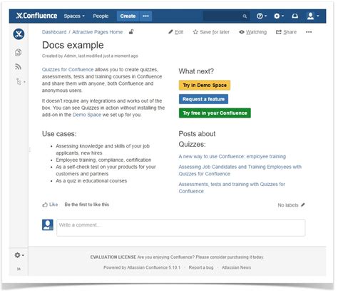 Confluence page design. .  <a href=https://staging-statamic.stillstream.ai/...