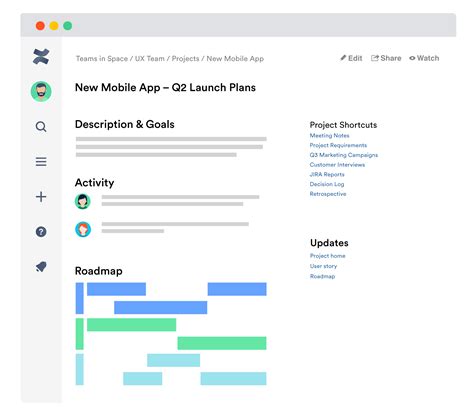 Confluence project collaboration software Notes project, Confluence