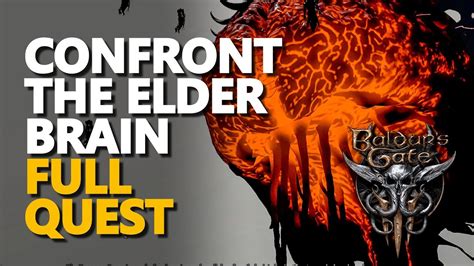 Confront the elder brain. You will need to share that, after confronting the Elder Brain and failing to dominate it, you plan to release Orpheus from his prison with your Baldur’s Gate 3 group. 