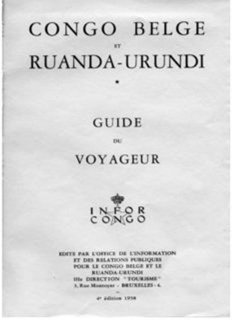 Congo belge et ruanda urundi, guide du voyageur. - Carlsons guide to landscape painting dover art instruction.