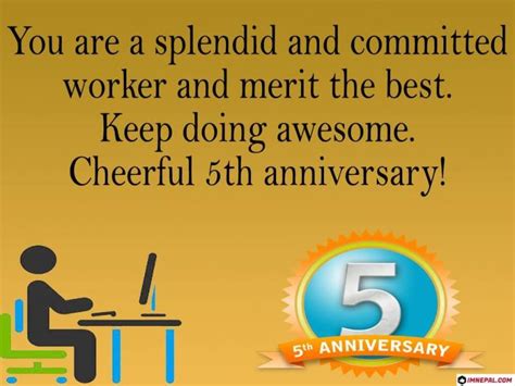 Congratulations On Your 5 Year Work Anniversary