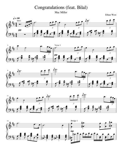 Download and Print Congratulations (arr. BTmusic) sheet music for Oboe Solo by Mac Miller from Sheet Music Direct. PASS: Unlimited access to over 1 million arrangements for every instrument, genre & skill levelStart Your Free Month Get your unlimited access PASS!1 Month Free.. 