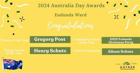 Congratulations to our Australia Day 2024 award recipients!