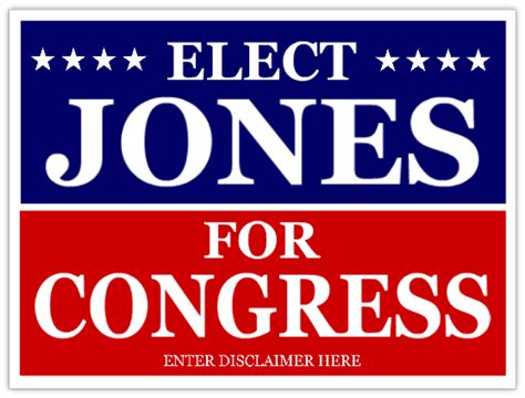 Congress Campaign Signs Cheap Political Sign