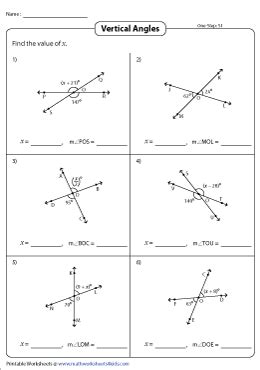 Congruent angles worksheet kuta.  Vertical angles are the angles opposite ea...