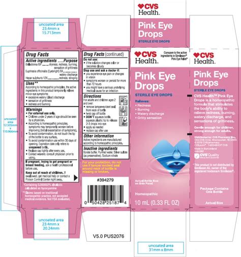 Conjunctivitis eye drops cvs. Nov 16, 2023 · This new eye drop recall follows recalls earlier this year. The over-the-counter lubricating drops are sold by CVS, Rite Aid, Target, Walmart, Leader, Rugby and Velocity Pharma. The complete list of recalled eye drops is available below and on the FDA website. The FDA recalled the products after its investigators found unsanitary conditions in ... 
