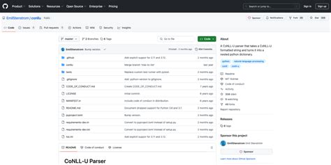 Conllu github. org. conllu format, allows for extension beyond the components ...