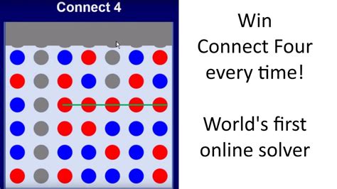 Connect 4 solver prototype.  This library can A solver for the Connect Four boa...