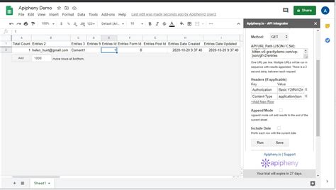 Connect Gravity Forms to Google Sheets [API Tutorial] Apipheny