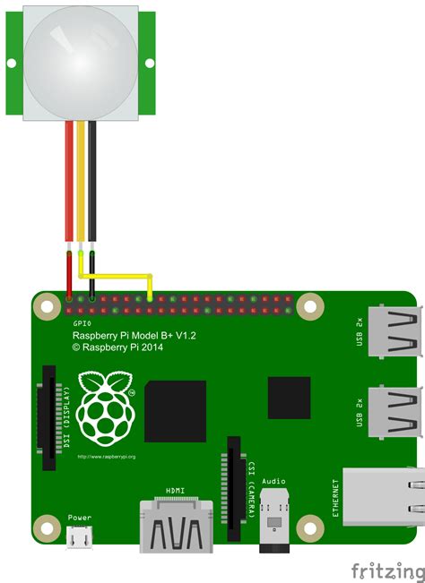 Connect and control Raspberry Pi motion detector PIR