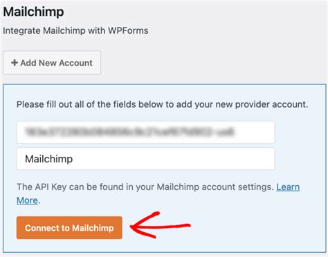 Connect to MailChimp