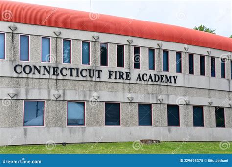 Connecticut fire academy. The Connecticut Fire Academy is located off Exit 40 (Route 20, Bradley Connector) of Interstate 91. Follow Route 20 West 1.7 miles to the exit for Route 75. Turn right off the exit onto Route 75 North and follow 2.9 miles. Turn left onto North Perimeter Road (see sign for the Connecticut Fire Academy and the New England Air Museum). 