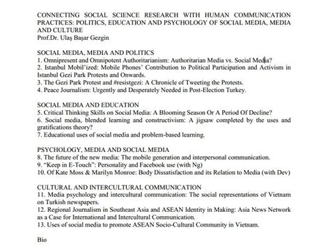 Connecting Social Science Research with Human CommunicationPractices
