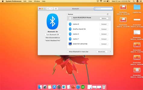 Connecting a Bluetooth mouse in Macintosh OS X