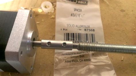 Connecting a threaded rod to a DC motor - Eng-Tips Forums