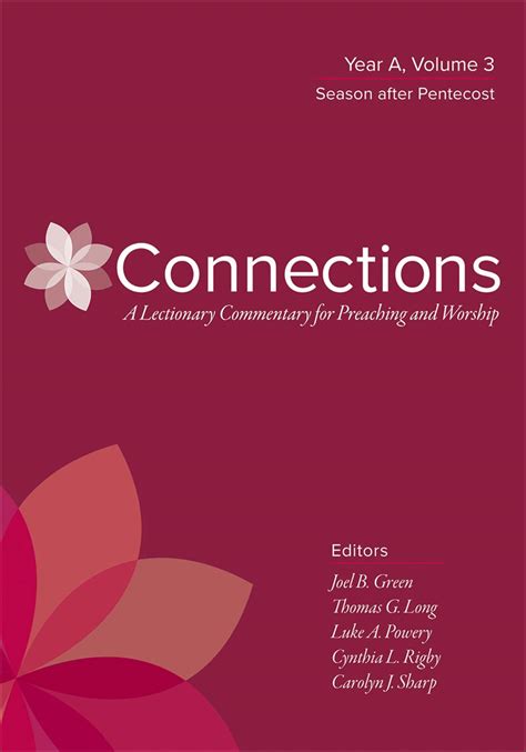 Download Connections A Lectionary Commentary For Preaching And Worship Year A Volume 3 Season After Pentecost By Joel B Green