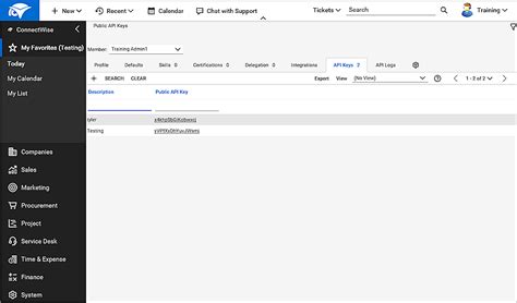 Connectwise test api.  The Authorize button allows to input the auth tok...