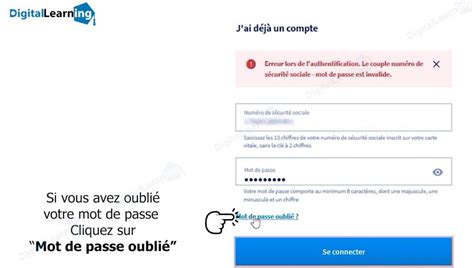 Connexion - Mot de passe oublié - cedtsa.fr