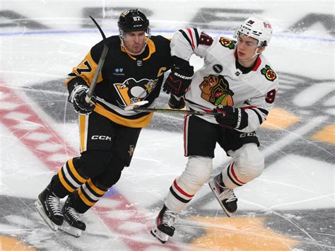 Connor Bedard picks up an assist in his NHL debut as the Blackhawks rally past Crosby, Penguins 4-2