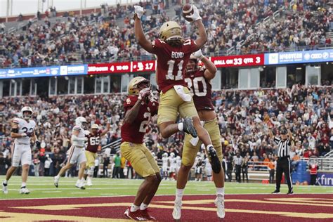Connor boots go-ahead field goal to cap Castellanos-led rally in Boston College’s win over Virginia