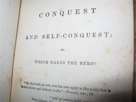 Conquest Of Self 1st Edition