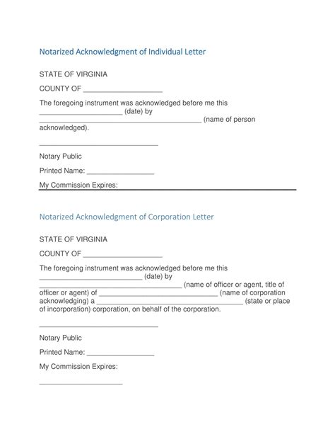 Consent Example Of Notarized Letter EXAMPLEPAPERS