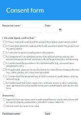 Consent Form Template Formsite