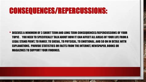 Consequences And Repercussions