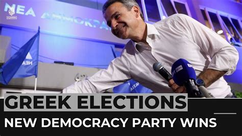 Conservative New Democracy party wins landslide victory in Greek elections for second 4-year term