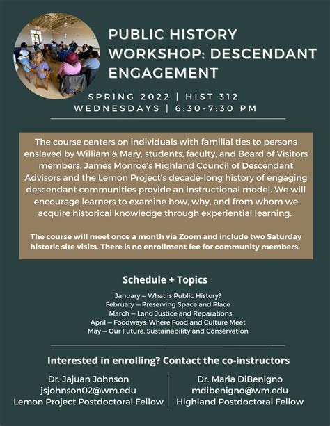 Conservative Public History workshop