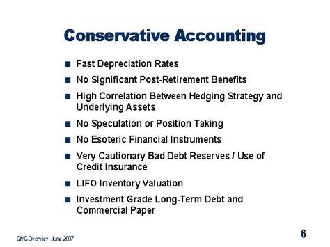 The conservatism accounting definition refers to the least aggressive accounting practice where finances are reported using the most verifiable solutions and report the least liberal numbers for a .... 