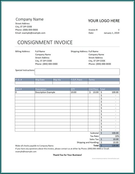 Consignment Format Sample Form Resume Examples 7mk9jd2DGY