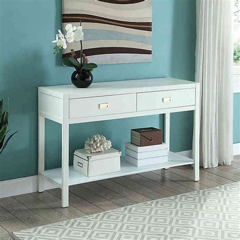 Shop for Plank and Beam Modern Console Table - 46". Bed Bath & Beyond - Your Online Furniture Outlet Store! - 37508531. Skip to main content. Up to 24 Months Special Financing^ Learn More. ... Bed Bath & Beyond reserves the right to change this offer at any time. Read more on shipping policy or return policy.. 